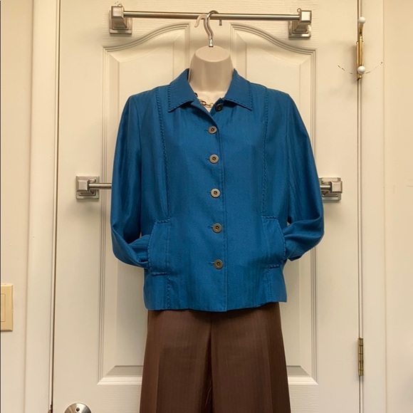 Coldwater creek aquamarine jacket - Picture 1 of 8